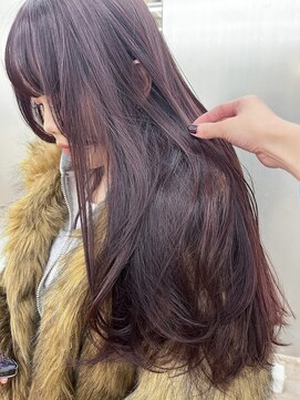 パークレーン アイス イヴェン(park lane ICI yeven) ブリーチなし　ラベンダーボルドー　ピンクカラー　/akari