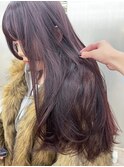 ブリーチなし ラベンダーボルドー ピンクカラー /akari