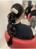 成人式ポニースタイル！
