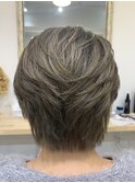 ショートボブアッシュグレージュ
