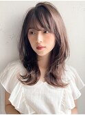★モテ髪ホワイトグレージュこなれヘアミニウルフ#341f0504