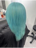鮮やか【ミントカラー】※2回ブリーチ