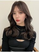 ロングベージュイルミナオージュアTr錦糸町ミディアムセミロング