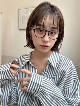 ハニー 町田(HONEY) レイヤーボブ/タッセルボブ/アプリコットオレンジ/くびれヘア