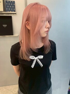 ペレ アネックス 大阪梅田茶屋町店(PELE ANNEX) くびれヘア/アプリコットオレンジ/ハイライトカラー/梅田