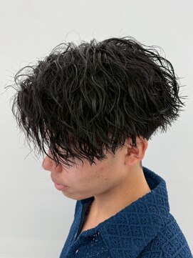 ビカムメンズヘアー 栄店(become men's hair) 縦落ちパーマ/波巻きパーマ