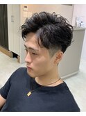 ナチュラルニュアンスパーマ　ショート