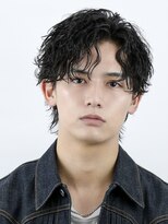 オーシャントーキョー 大阪(OCEAN TOKYO)&nbsp;シャドウパーマ波巻きパーマツーブロック無造作マッシュ