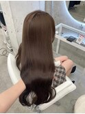 冬可愛いチョコレートブラウン
