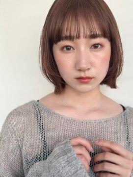 カバーヘアアンドスパ ブリス 浦和(COVER HAIR&SPA bliss) 切りっぱなしショートボブ×ココアベージュ/似合わせカットp浦和