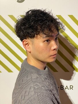 バーバーバー 四谷(BARBER-BAR) ビジネス爽やかツイストスパイラルパーマスタイル