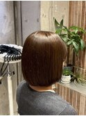 黒髪/オリーブグレー/小顔/ココアベージュ