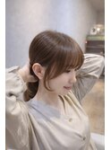 顔まわりの印象が変わる　サイドバング＆フェイスレイヤー