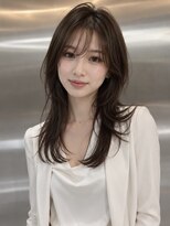 シー バイ ロンド 新宿(Sea by Lond)&nbsp;ワンホンレイヤー×ダークブルー[デジタルパーマ/ボブ/韓国]