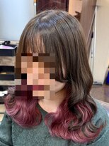 キャラ 池袋本店(CHARA)&nbsp;結んで隠せるインナーカラー【バレないインナーカラー】