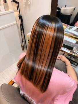 マーノプラス(mano+) インナーカラー縮毛矯正
