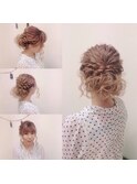結婚式参列者用、ヘアーセット