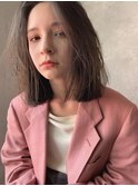 ニュアンス前髪のストレートロブ◎【下北沢 soi conc】