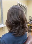 ミディアムランダムパーマ