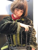 エムスラッシュ たまプラーザ(M.SLASH)&nbsp;ショコラグレージュ/オン眉/切りっぱなしボブ/たまプラーザz1