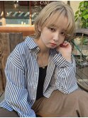 Aラインボブ×ふわふわショート