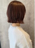 暖色×ボブ