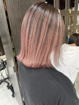 プライズ 錦糸町北口店(prize) 白髪ぼかしバレイヤージュピンクベージュ外ハネ錦糸町北口