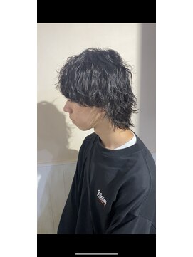 ヘア ライフ ワイレア(HAIR LIFE Wailea) 前上がりウルフ×緩め波巻きスパイラル