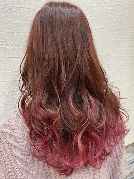 エクリール(’ecrire) ローズピンクグラデーション