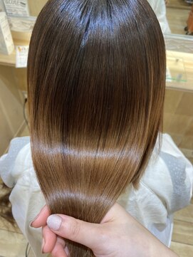 オリーブスバイネオリーブ(Olive's by neolive) 髪質改善＊＊/斜めバング/グレージュカラー/デザインカラー/新宿