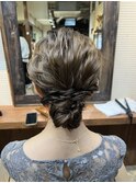 ゆるふわシニヨンヘアセット SERA