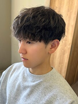 エルマーク 枚方(L-MARK) マッシュスパイラルパーマツイストスパイラル波巻きメンズ