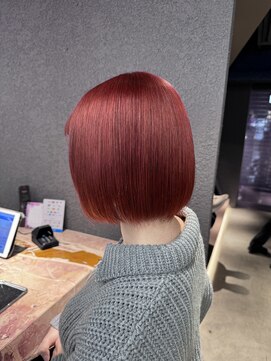 ペレ 栄店(PELE) デザインカラー/レイヤーカット/ウェットヘア/オリーブベージュ