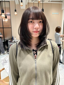 マーシィ(MARCIE) 【natsumi】ビターチョコブラウン×レイヤーカット