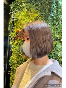 ニューライン 豪徳寺 山下(New-Line) 透明感ベージュミニボブ