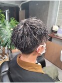 ツイスパ×ホワイトメッシュ