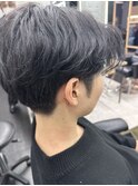 毛流れセンターパート