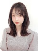 ロングレイヤーグレージュカラー美肌カラー透明感20代30代40代