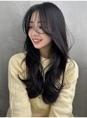 《SOYON》抜け感 シースルーバング レイヤー