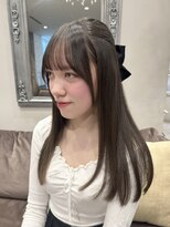 ザックラフィネ(ZACC raffine)&nbsp;マロンベージュ/シースルーバンク/美髪/前髪カット/ストレート