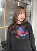 レイヤーカットとブラウンカラー