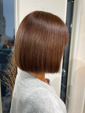 ビビバイベル(BiVi by BHEL) 三重桑名韓国レイヤーカット顔まわりレイヤーボブヘアグレージュ