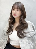 □ 韓国大宮顔周りレイヤーカットハッシュカットワンホンヘア