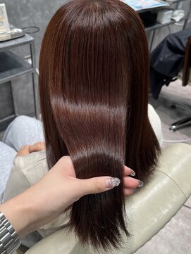 フォンド 津田沼(fond.) くびれヘア/アプリコットオレンジ/夏のヘアアレンジ/津田沼