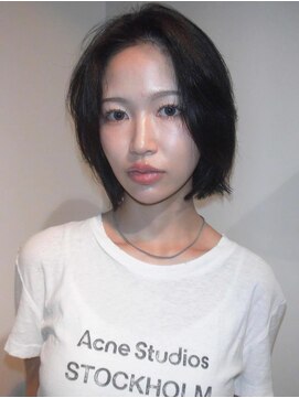 ヌウ(nuu) 〈生平〉透明感カラー/レイヤー/ボブ/グレージュ/ショート/