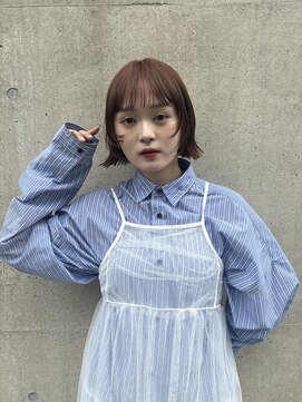 メゾンアクア 表参道(Maison ACQUA) ◎ミニボブ縮毛矯正髪質改善ストレート顔まわりレイヤーカット