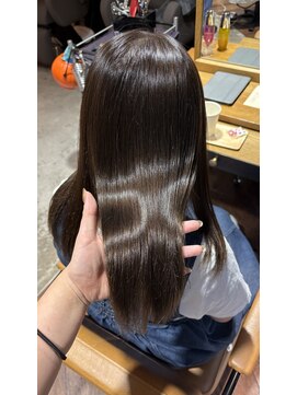 アヴァンスアンス 広島袋町店(AVANCE.ens) 髪質改善ストレートと暗めカラー