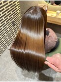 【神戸三宮】うる艶ストレート美髪カラー髪質改善トリートメント