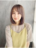 【町田】艶感アッシュミディアム×優しい印象の愛されヘア