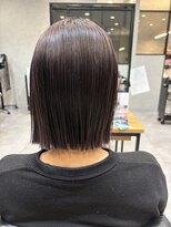 アチーブリス(achieve Liss)&nbsp;縮毛ぱっつんハイライトボブ